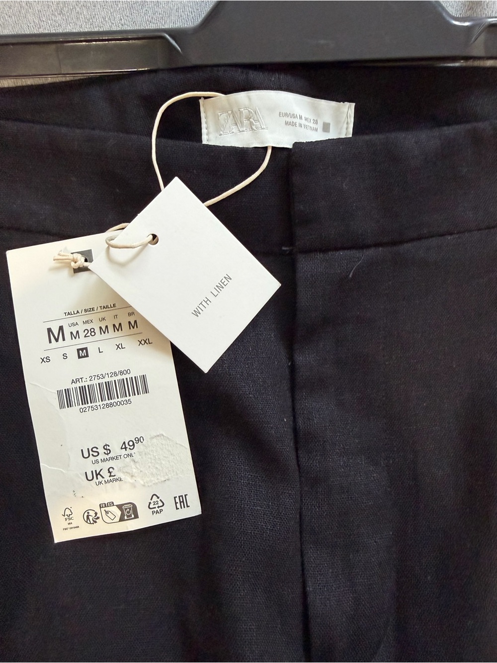 Zara Women Black Pants - Classic Tailored Fit